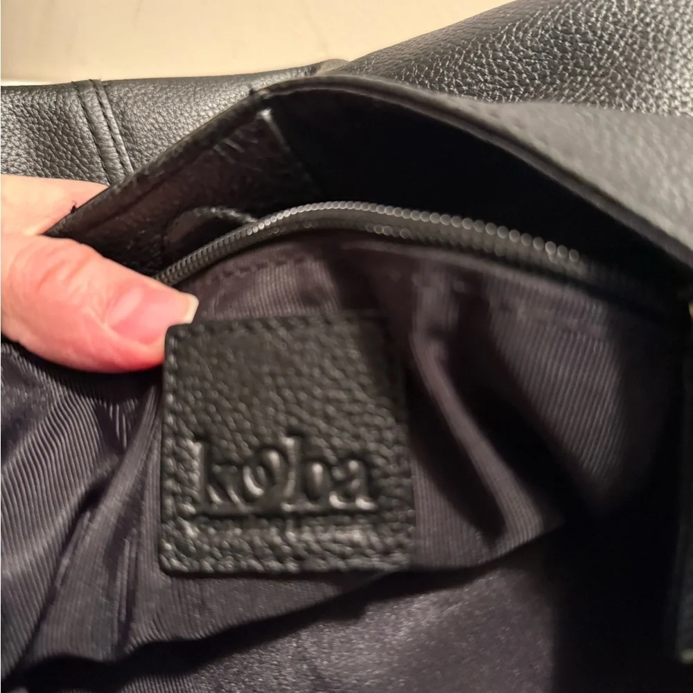 Kooba Hobo Pebble Leather Shoulder Bag EUC
